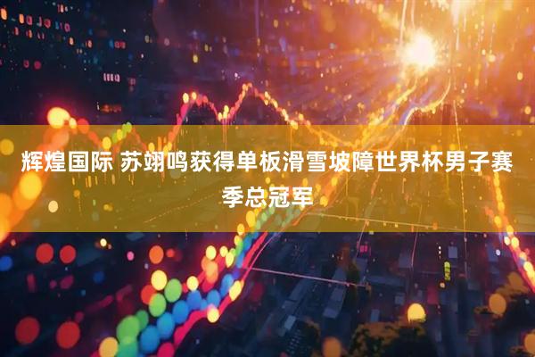 辉煌国际 苏翊鸣获得单板滑雪坡障世界杯男子赛季总冠军