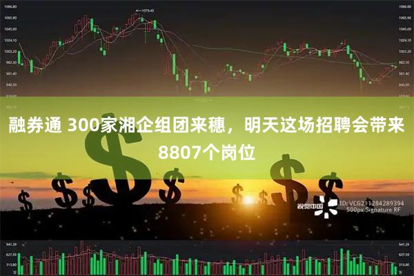 融券通 300家湘企组团来穗，明天这场招聘会带来8807个岗位