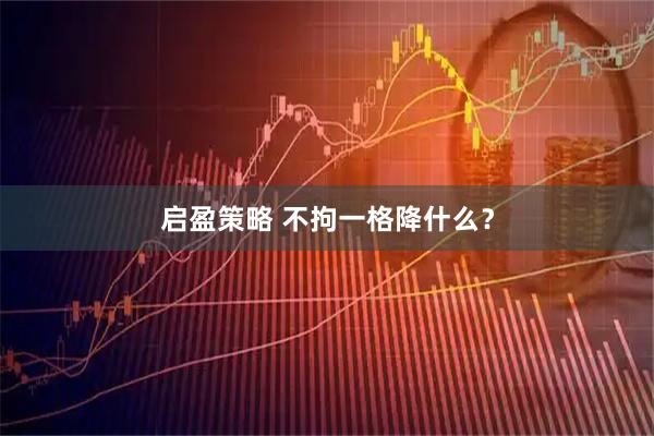 启盈策略 不拘一格降什么？